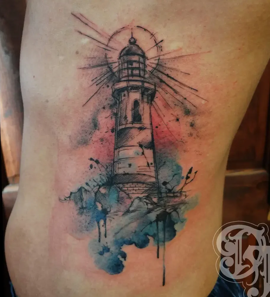 Lighthouse Tattoo Minimalist | TikTok